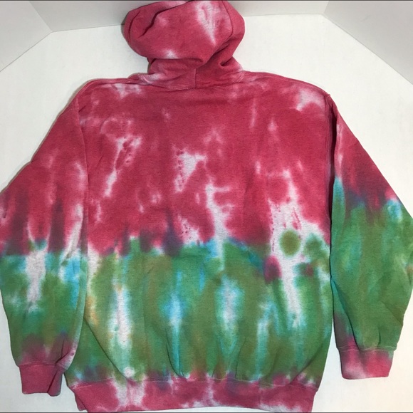 PRICE FIRM! FINAL MARKDOWN! Exclusive UO iets frans Tie Dye Hoodie M BNWT - Picture 2 of 12